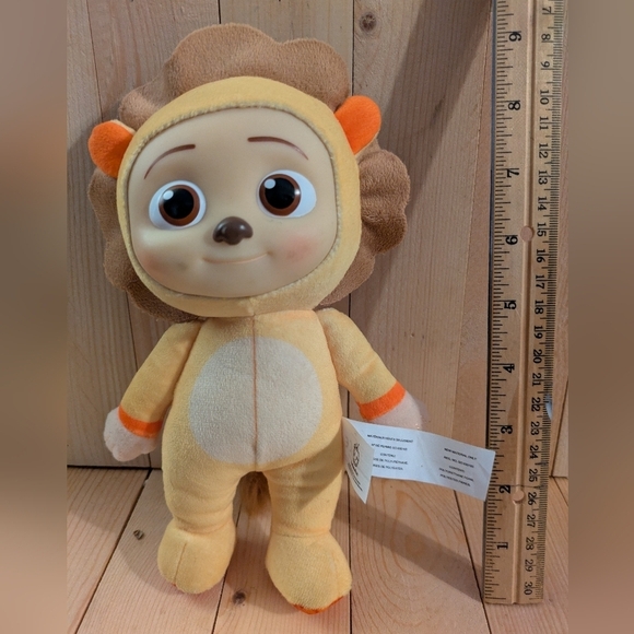 cocomelon Lion Plush Toy - Tan and Orange 9 Inches Tall - Picture 2 of 6